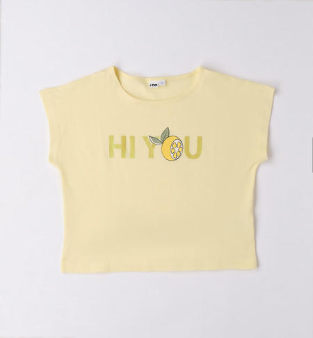 T-shirt ragazza varie fantasie da 8 a 16 anni iDO GIALLO-1412