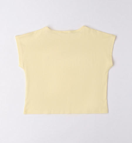 T-shirt ragazza varie fantasie da 8 a 16 anni iDO GIALLO-1412