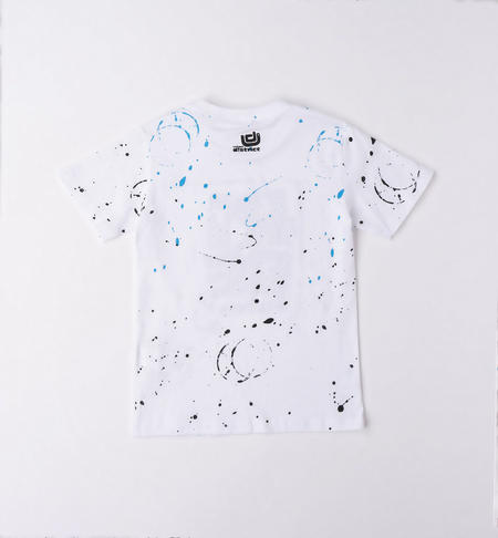 T-shirt ragazzo 100% cotone da 8 a 16 anni iDO BIANCO-NERO-6VX5