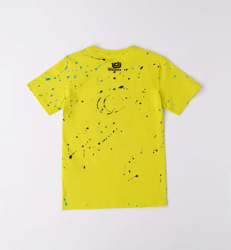 T-shirt ragazzo 100% cotone da 8 a 16 anni iDO VERDE-NERO-6VS4