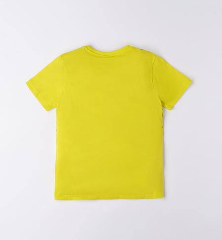 T-shirt ragazzo 100% cotone fantasie varie da 8 a 16 anni iDO VERDE ACIDO-5234