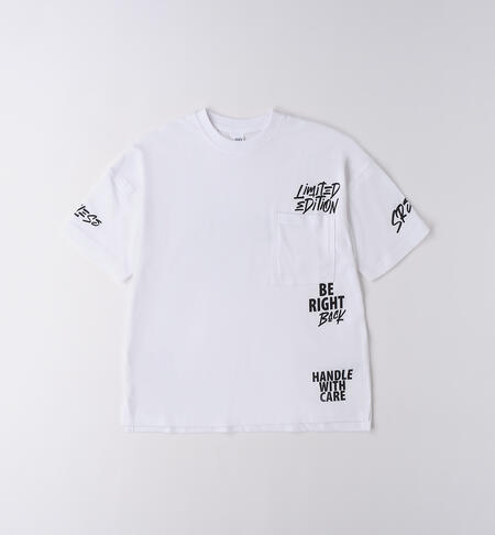 T-shirt ragazzo iDO BIANCO