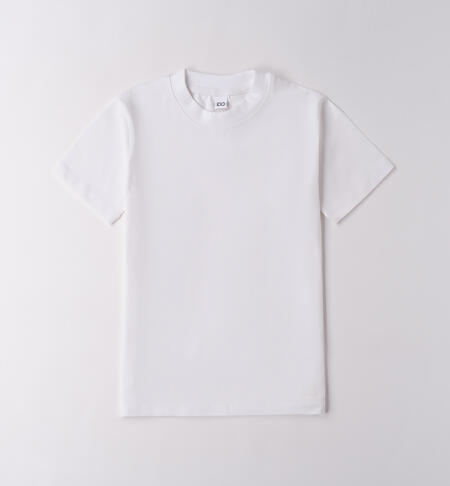 T-shirt ragazzo manica corta BIANCO