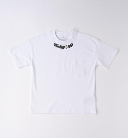 T-shirt ragazzo oversize BIANCO