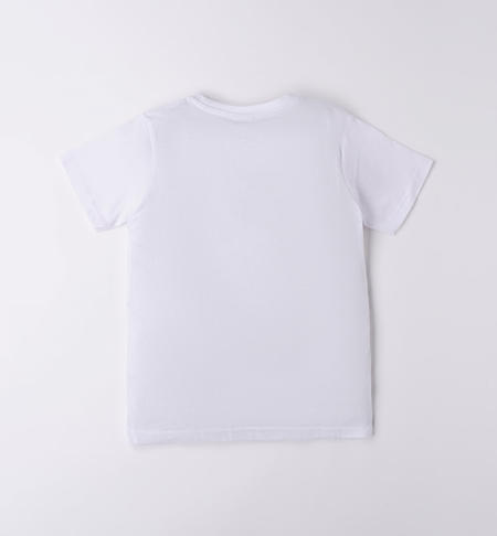 iDO sea theme T-shirt for boys from 8 to 16 years BIANCO-0113