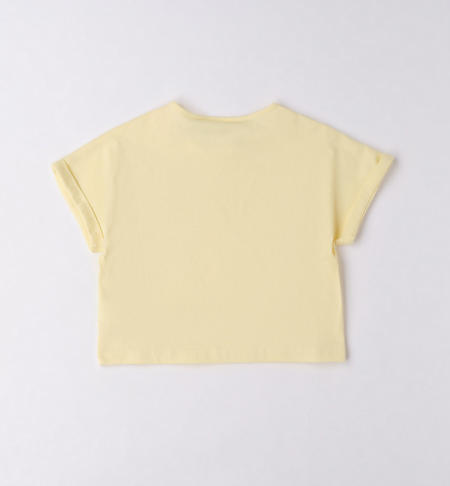 T-shirt taschino ragazza da 8 a 16 anni iDO GIALLO-1412