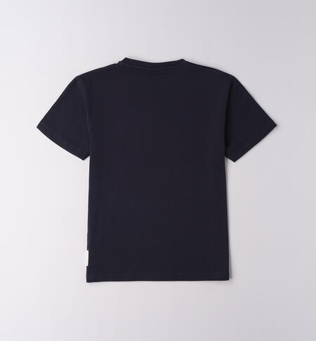 T-shirt unisex per ragazzi BLU SCURO-3849