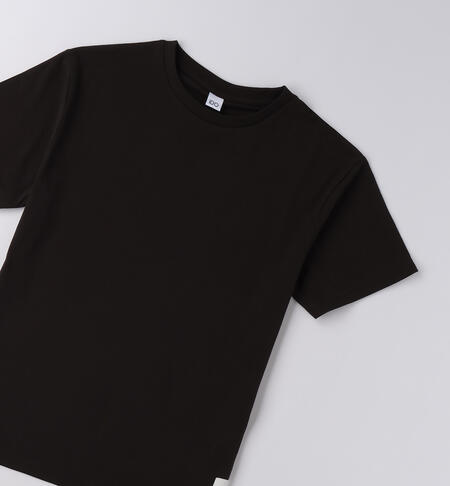 T-shirt unisex per ragazzi NERO-0658