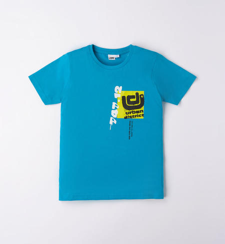 iDO urban T-shirt for boys from 8 to 16 years TURCHESE-4033