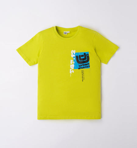 iDO urban T-shirt for boys from 8 to 16 years VERDE ACIDO-5234