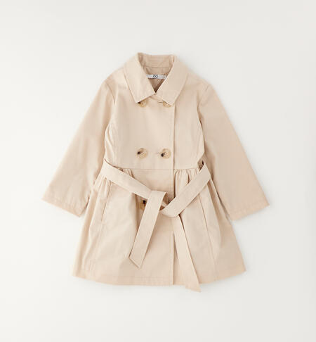 iDO trench coat for girls BEIGE