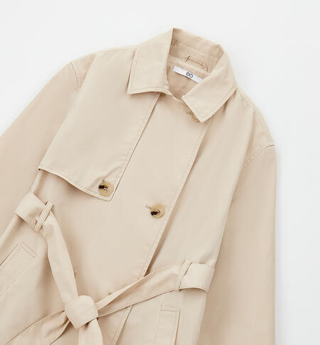 iDO girls' trench coat BEIGE-0924