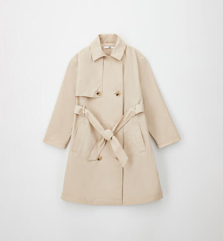 Trench per ragazza iDO BEIGE-0924