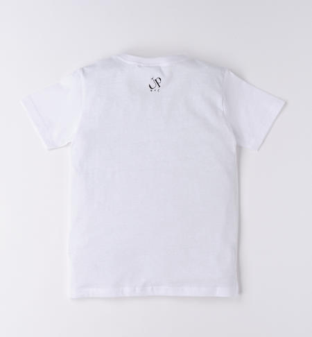 T-shirt 100% cotone per ragazzo da 8 a 16 anni iDO BIANCO-0113