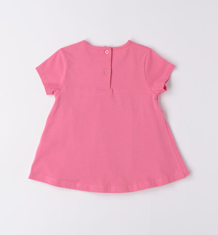 T-shirt ampia bambina da 9 mesi a 8 anni iDO ROSA-2424