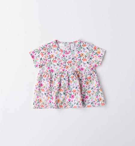 T-shirt ampia neonata BIANCO