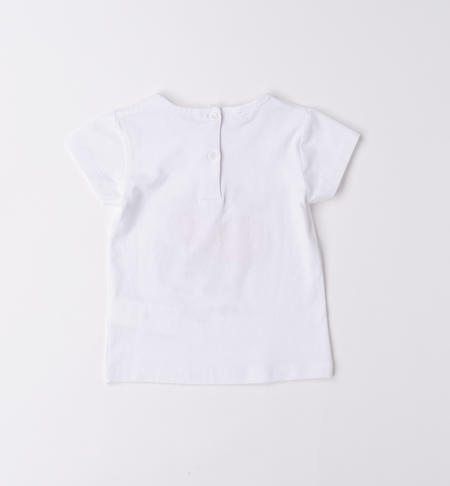 T-shirt bambina cagnolino glitter da 9 mesi a 8 anni iDO BIANCO-0113