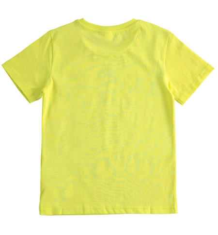 100% cotton T-shirt Do Not Remove print for boys from 8 to 16 years iDO VERDE CHIARO-5242