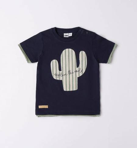 T-shirt bambino cactus da 9 mesi a 8 anni iDO NAVY-3854