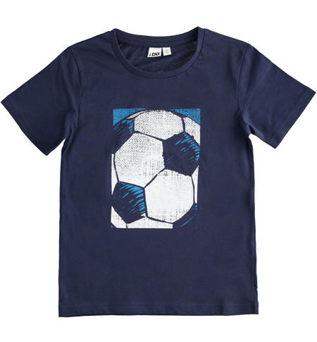 iDO 100% cotton T-shirts available in four colours with different graphics for boys from 8 to 16 years old NAVY-3854