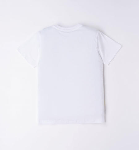 T-shirt bianca ragazzo da 8 a 16 anni iDO BIANCO-0113