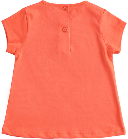 iDO butterfly T-shirt for girls from 9 months to 8 years HOT CORAL-2137