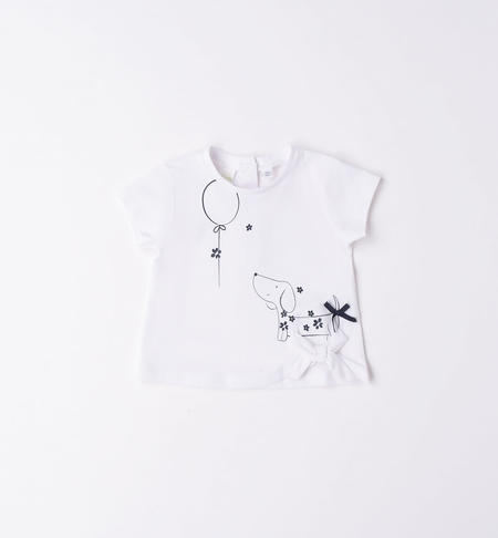 T-shirt neonata palloncino da 1 a 24 mesi iDO BIANCO-0113