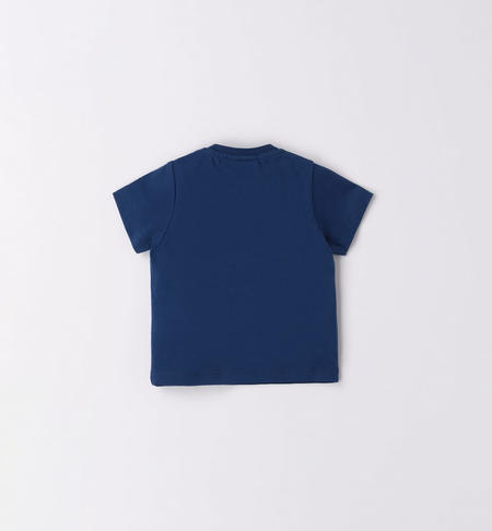 T-shirt neonato 100% cotone da 1 a 24 mesi iDO BLU INDIGO-3647