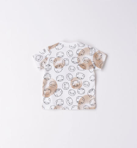 T-shirt neonato maialini da 1 a 24 mesi iDO BIANCO-ANTRACITE-6V02