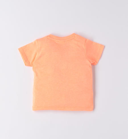 T-shirt neonato pesciolino ARANCIO FLUO-5825