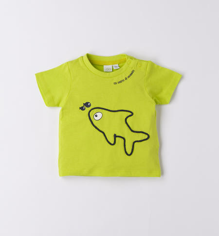 T-shirt neonato pesciolino VERDE-5237
