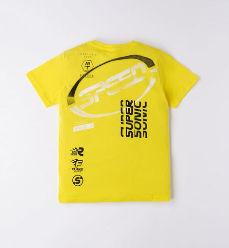 iDO 100% cotton boy's T-shirt from 8 to 16 years GIALLO-1434