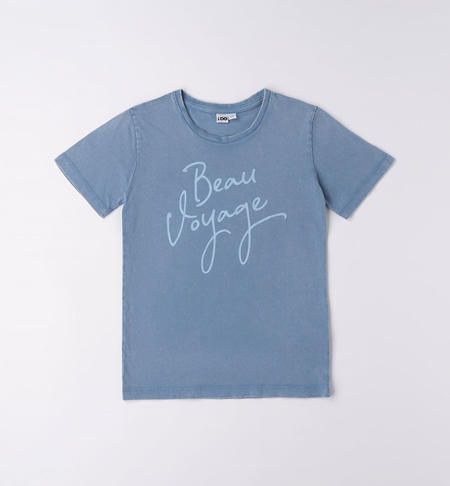 T-shirt ragazzo con scritta BLU