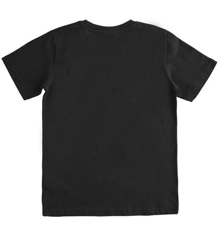 T-shirt ragazzo con stampa - da 8 a 16 anni iDO NERO-0658