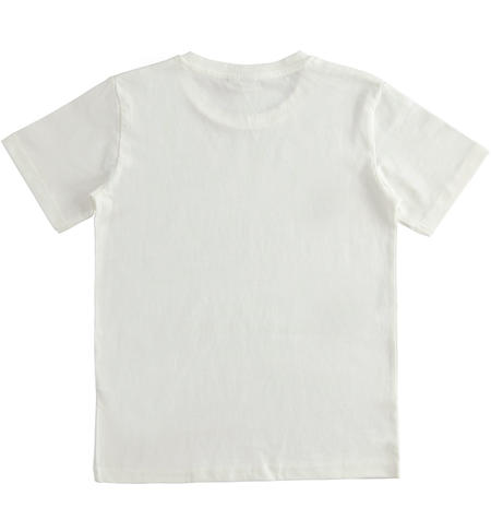 T-shirt ragazzo con stampa - da 8 a 16 anni iDO PANNA-0112