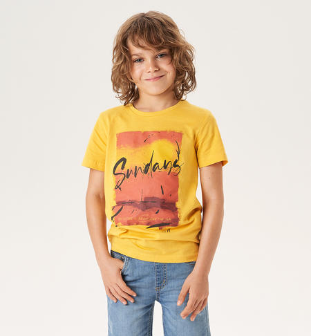 iDO Sundays boy's T-shirt from 8 to 16 years GIALLO-1614
