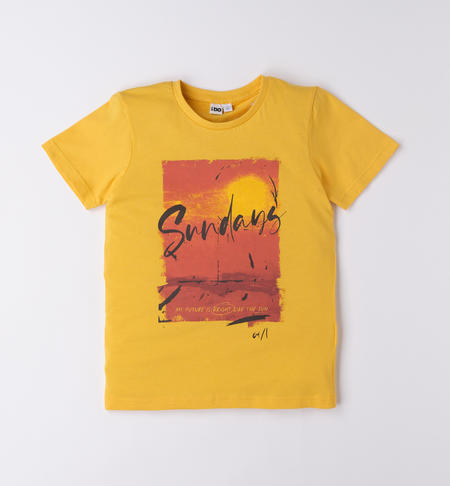 T-shirt ragazzo Sundays da 8 a 16 anni iDO GIALLO-1614