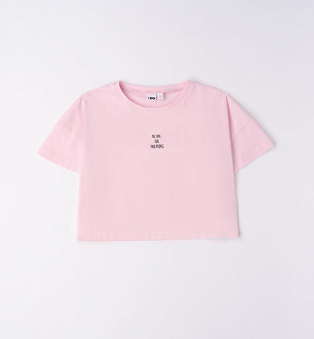 iDO pink T-shirt for girls from 8 to 16 years ROSA-2411