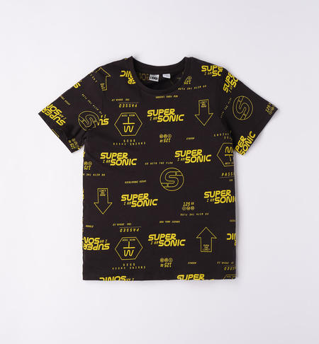 iDO T-shirts with lettering for boys from 8 to 16 years NERO-GIALLO-6VP9