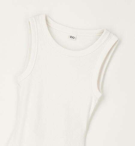 Tubino per ragazza BIANCO-0113