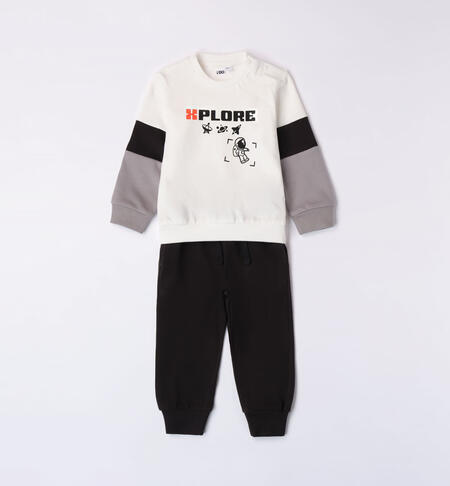 iDO 100% cotton tracksuit for boys aged 9 months to 8 years PANNA-0112