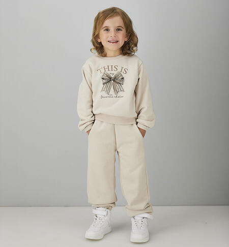 Tuta 2 pezzi bambina BEIGE