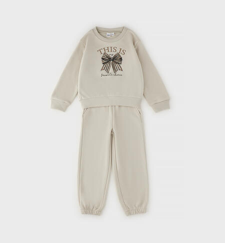 Tuta 2 pezzi bambina BEIGE-0434