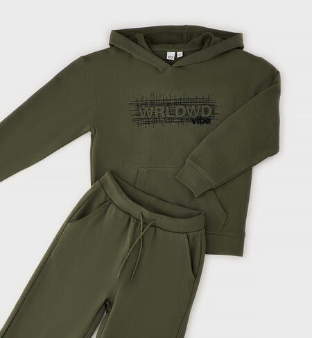 Tuta 2 pezzi ragazzo VERDE MILITARE-5554