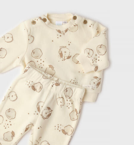 Unisex 2-piece tracksuit PANNA-BEIGE-6CFV