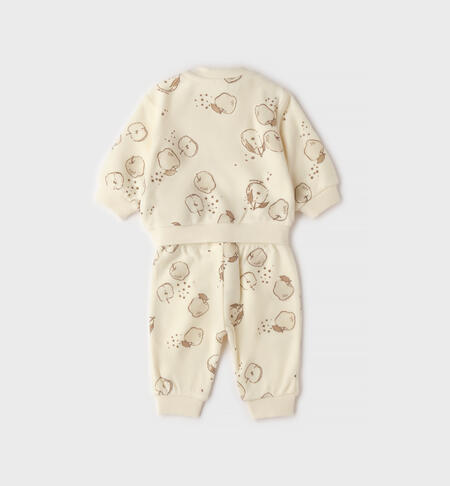 Unisex 2-piece tracksuit PANNA-BEIGE-6CFV
