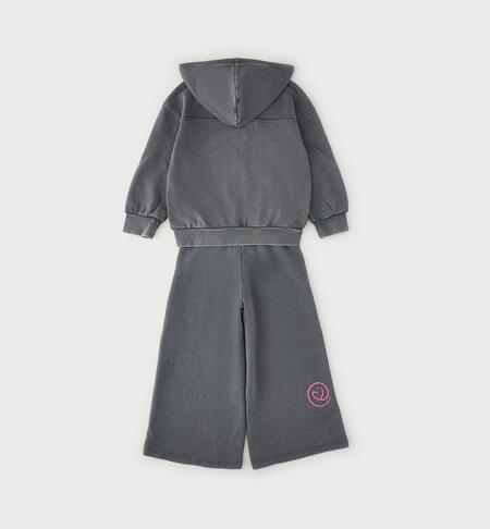 Tuta bambina 2 pezzi GRIGIO SCURO-0564