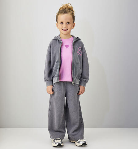 Tuta bambina 2 pezzi GRIGIO
