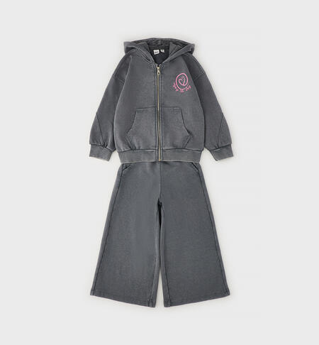 Tuta bambina 2 pezzi GRIGIO SCURO-0564