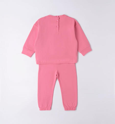 iDO playsuit with glitter for girls from 9 months to 8 years ROSA-2424